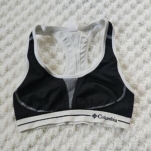 Columbia Women's Black and White Sports Bra